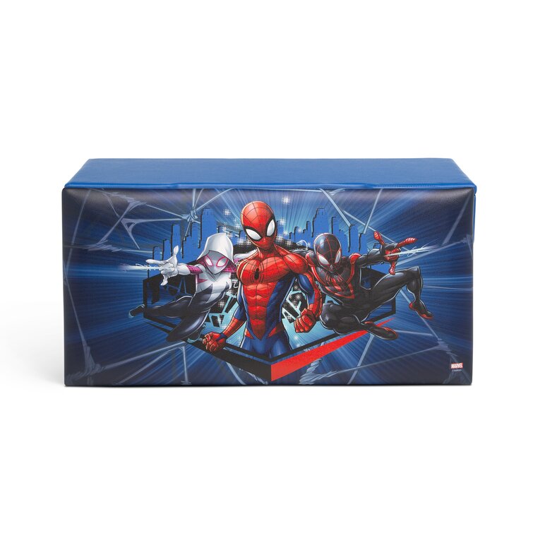 Spider-Man Upholstered Toy Box/Bench With Lid By Delta Children